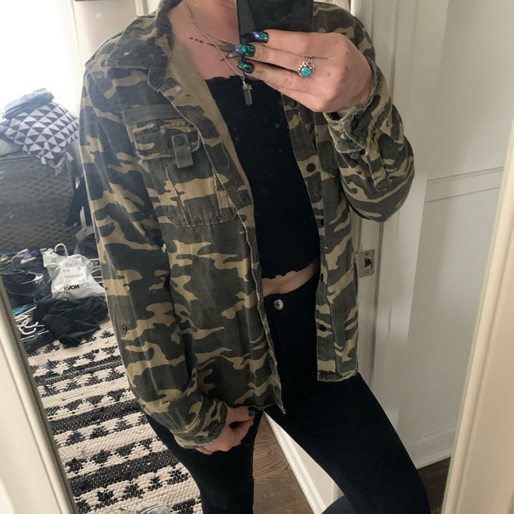 Camo denim jacket empyre